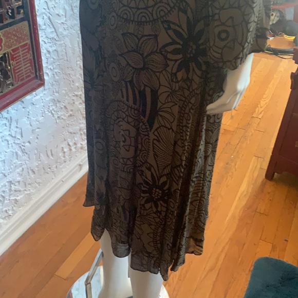 Vintage inspired rayon print dress - Picture 6 of 8